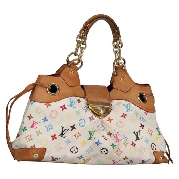 LOUIS VUITTON Monogram Multicolor Ursula Tote Bag White - Picture 1 of 16
